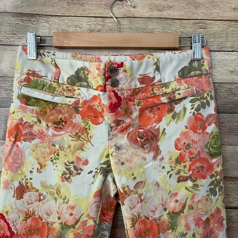 Anthropologie Cartonnier Women’s Floral Crop Pants Size: 2 NWOT - Picture 8 of 10